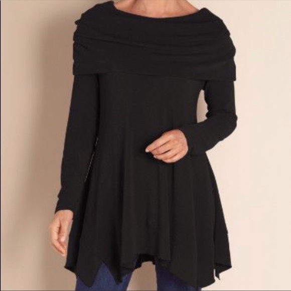 Soft Surroundings Sweaters - SOFT SURROUNDINGS BLACK B’CALL TUNIC SWEATER- M